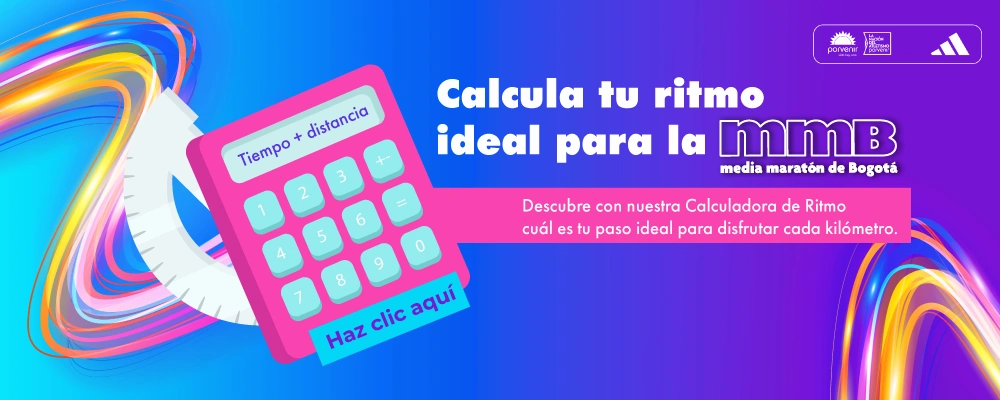 Calculadora de ritmo y tiempo de la mmB