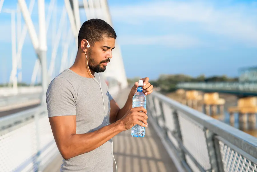Runner Hydrating Properly